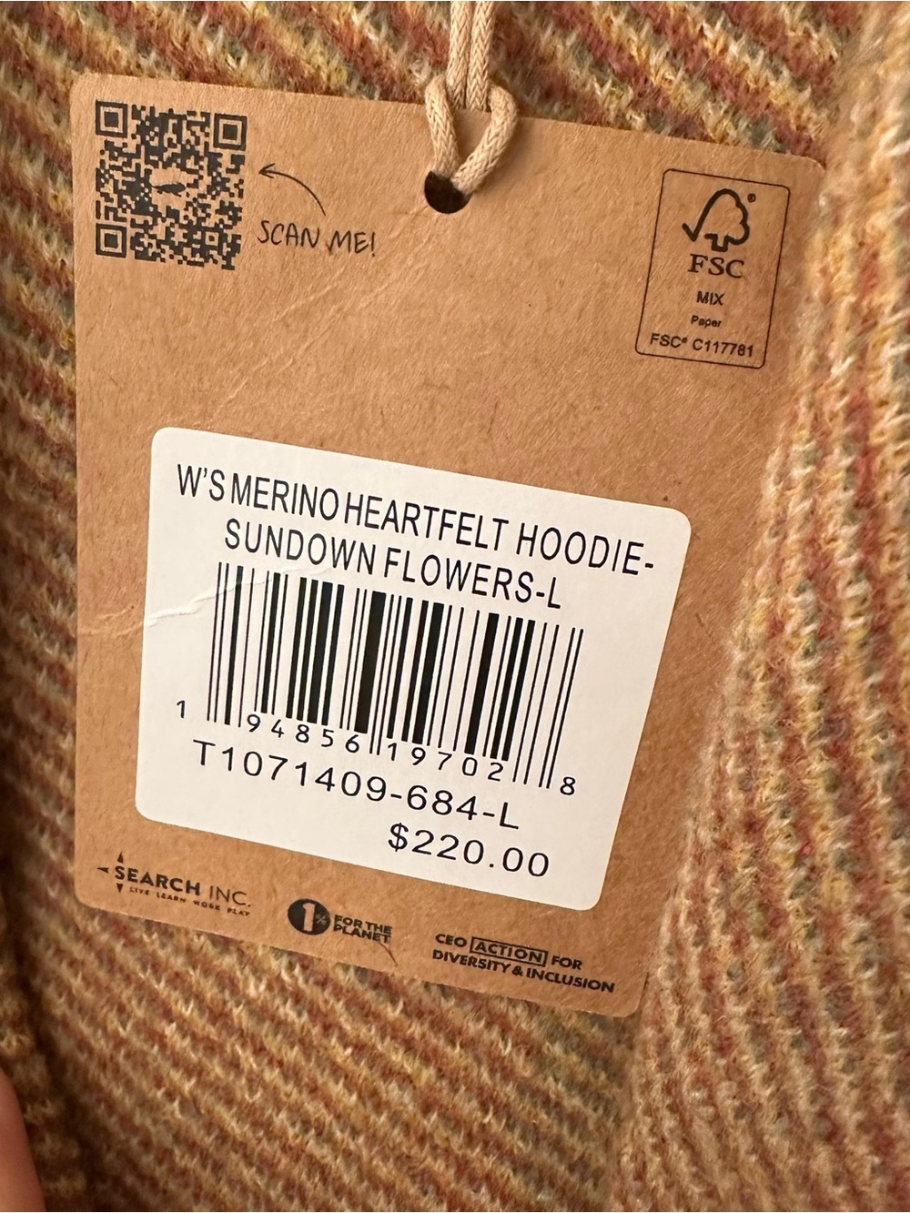 TOAD&CO heartfelt hoodie in sundown flowers size L_NWT - Picture 7 of 7